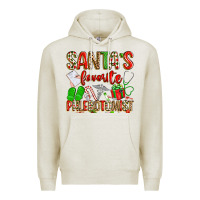 Oatmeal Heather Santa's Favorite Phlebotomist Premium Hoodie - texasbilliewilder