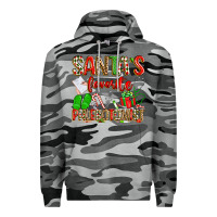 Slate Camo Santa's Favorite Phlebotomist Premium Hoodie - texasbilliewilder