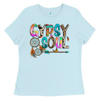 Baby Blue gypsy soul Ladies Tee - texasbilliewilder