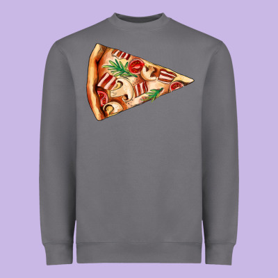 Pizza Slice Heavyweight Sweatshirt Designed By Adodesignshop