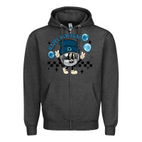 Charcoal Heather happy new year disco ball Zipper Hoodie - MaliasSmallBusiness
