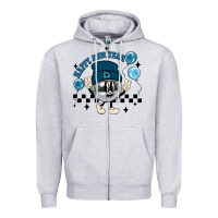 Heather Grey happy new year disco ball Zipper Hoodie - MaliasSmallBusiness