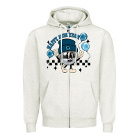 Oatmeal Heather happy new year disco ball Zipper Hoodie - MaliasSmallBusiness