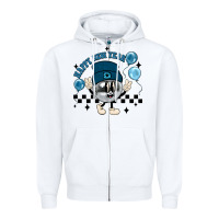 White happy new year disco ball Zipper Hoodie - MaliasSmallBusiness