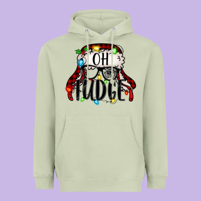 Oh Fudge Christmas Story Heavyweight Hoodie Designed By Jasminsmagicworld