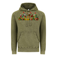 Vintage Olive christmas with christmas cross libbey glass Vintage Hoodie - BundleAndBundleShop