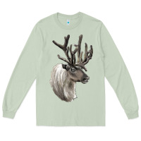 Matcha Reindeer Buck Deer Head Long Sleeve Tee - LillyAllenDesigns