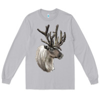 Moon Dust Reindeer Buck Deer Head Long Sleeve Tee - LillyAllenDesigns