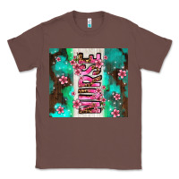 Chestnut pink floral nurse with flowers Classic Tee - AdoDesignShop