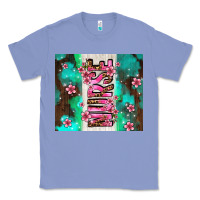 Colony Blue pink floral nurse with flowers Classic Tee - AdoDesignShop