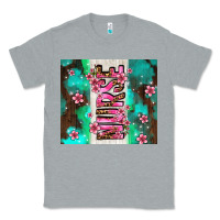Heather Grey pink floral nurse with flowers Classic Tee - AdoDesignShop