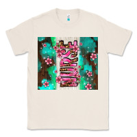 Natural pink floral nurse with flowers Classic Tee - AdoDesignShop