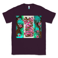 Plum pink floral nurse with flowers Classic Tee - AdoDesignShop