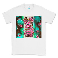 White pink floral nurse with flowers Classic Tee - AdoDesignShop