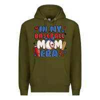 Army Green in my baseball mom era Premium Hoodie - JahusDesignShop