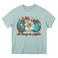 Arona with god all things are possible daisy Heavy Core Tee - Zillion Design Studio