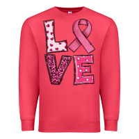 Cardinal Western Breast Cancer Love Premium Sweatshirt - RanaPortraitStore