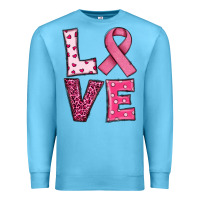 Ocean Blue Western Breast Cancer Love Premium Sweatshirt - RanaPortraitStore