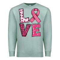 Seafoam Western Breast Cancer Love Premium Sweatshirt - RanaPortraitStore
