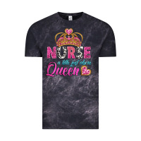 Cloud Black nurse a title just above queen Vintage Tee - BundleAndBundleShop