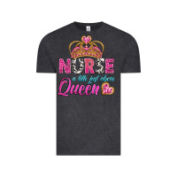 Vintage Black nurse a title just above queen Vintage Tee - BundleAndBundleShop