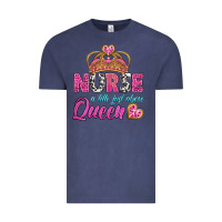Vintage Denim nurse a title just above queen Vintage Tee - BundleAndBundleShop