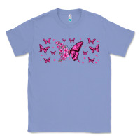 Colony Blue floral breast cancer butterfly Classic Tee - Jasminsmagicworld
