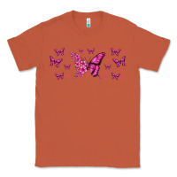 Copper floral breast cancer butterfly Classic Tee - Jasminsmagicworld