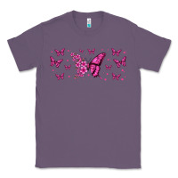 Lavender floral breast cancer butterfly Classic Tee - Jasminsmagicworld