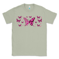 Matcha floral breast cancer butterfly Classic Tee - Jasminsmagicworld