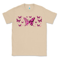 Mushroom floral breast cancer butterfly Classic Tee - Jasminsmagicworld