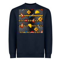Navy construction signs seamless pattern Heavyweight Sweatshirt - BundleAndBundleShop