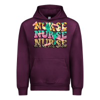 Mauve Wine Nurse Nurse Nurse Urban Hoodie - CowGirlArtShop