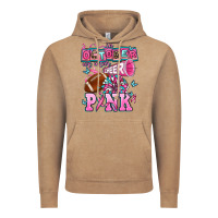 Vintage Coffee in october we wear cheer pink football Vintage Hoodie - AdoDesignShop