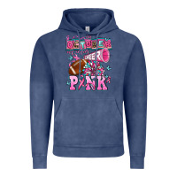 In October We Wear Cheer Pink Football Vintage Hoodie | Teevron