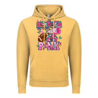 Vintage Mustard in october we wear cheer pink football Vintage Hoodie - AdoDesignShop