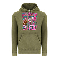 Vintage Olive in october we wear cheer pink football Vintage Hoodie - AdoDesignShop