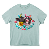 Arona hogs and kisses pigs Heavy Core Tee - Artiststas