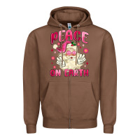 Chestnut peace on earth Zipper Hoodie - MaliasSmallBusiness