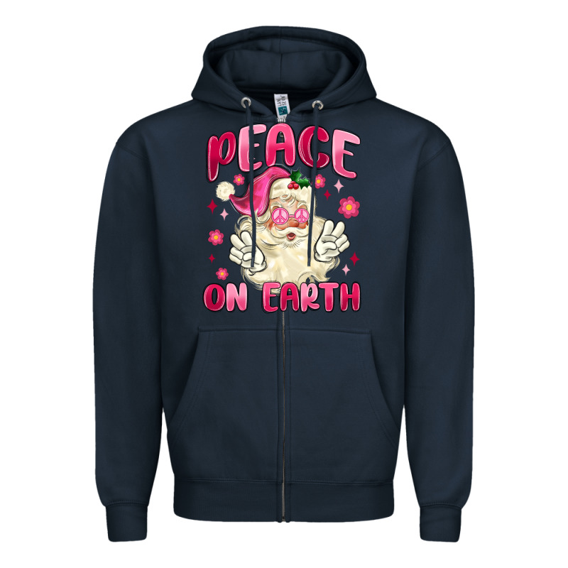 Peace On Earth Zipper Hoodie by MaliasSmallBusiness | Teevron