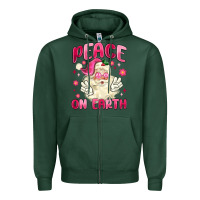 Sports Green peace on earth Zipper Hoodie - MaliasSmallBusiness