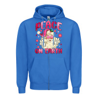 True Royal peace on earth Zipper Hoodie - MaliasSmallBusiness