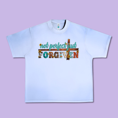 Not Perfect Just Forgiven Urban Heavy Tee Designed By Artiststas