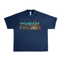 Navy not perfect just forgiven Urban Heavy Tee - Artiststas