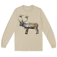 Mushroom reindeer buck deer Long Sleeve Tee - LillyAllenDesigns