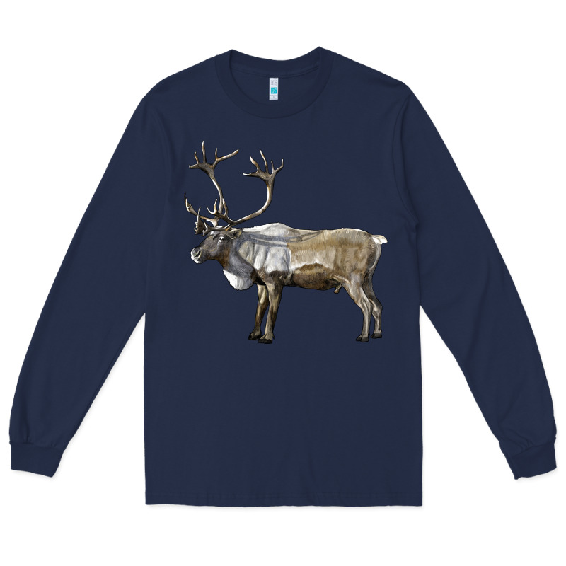 Reindeer Buck Deer Long Sleeve Tee by LillyAllenDesigns | Teevron