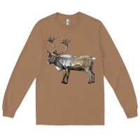 Toasted Coconut reindeer buck deer Long Sleeve Tee - LillyAllenDesigns