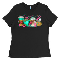 Black hair hustler coffee cups Ladies Tee - texasbilliewilder