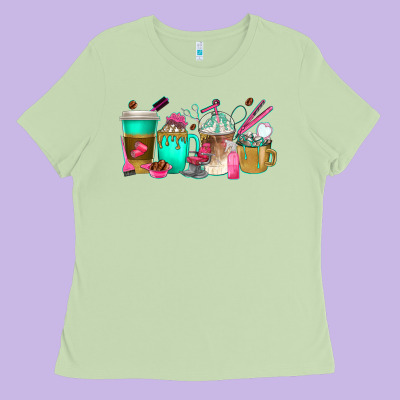 Ladies Tee hair hustler coffee cups