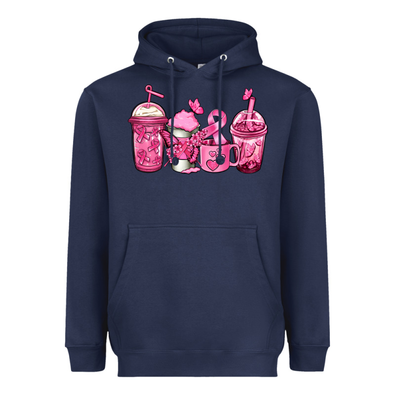 Breast Cancer Coffee Heavyweight Hoodie by Jasminsmagicworld | Teevron